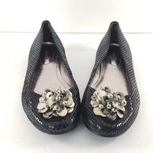 Calvin Klein Black Maxee Embellished Flats